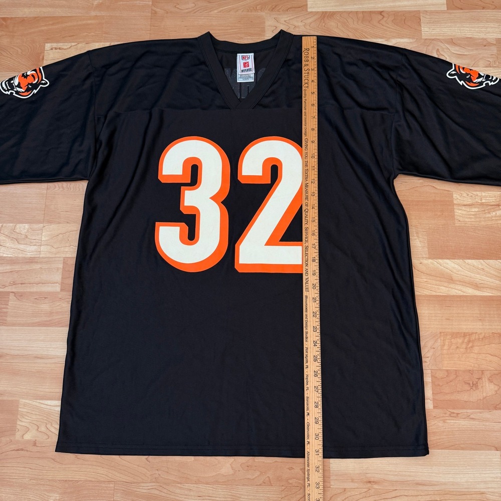 NFL Cincinnati Bengals Rudi Johnson 32 Jersey Mens XL Black Orange 7042A 07 - Picture 5 of 7